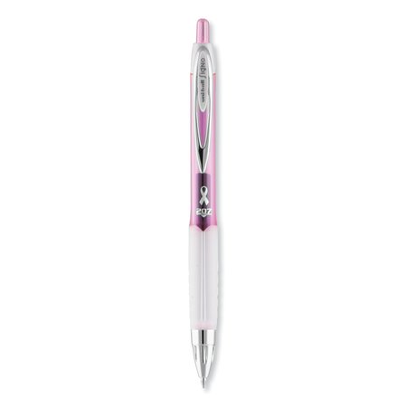 Uni-Ball Retractable Gel Pen Office Pack, 0.7mm, Blk Ink, Pink Barrel, PK36 2003896